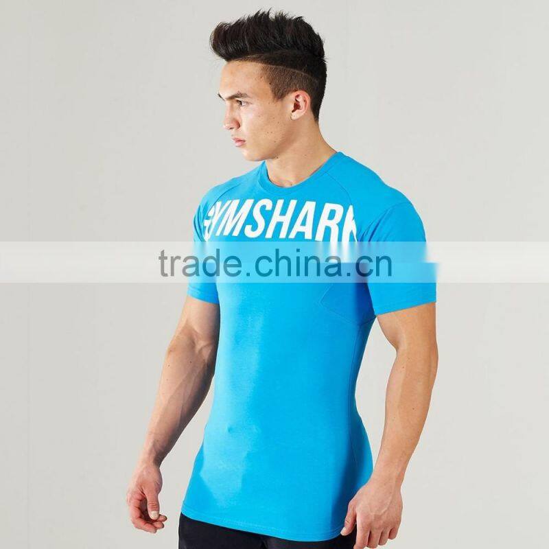 2016 New Arrivel Men Fitness T Shirt Bodybuilding Gym Wear Clothing Sport T Shirt