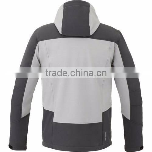 Winter windproof hooded softshell jacket for men