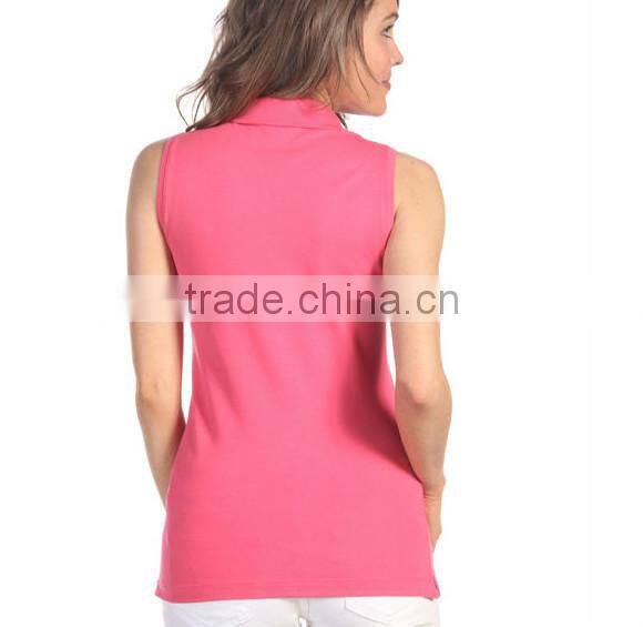 ladies sleeveless bulk polo shirts wholesale china