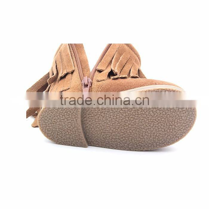 Wholesale girls moccasins boots hard sole baby boy boots