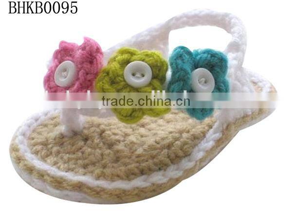 Manufacturer China Ecofriendly cotton yarn baby shoes sandals