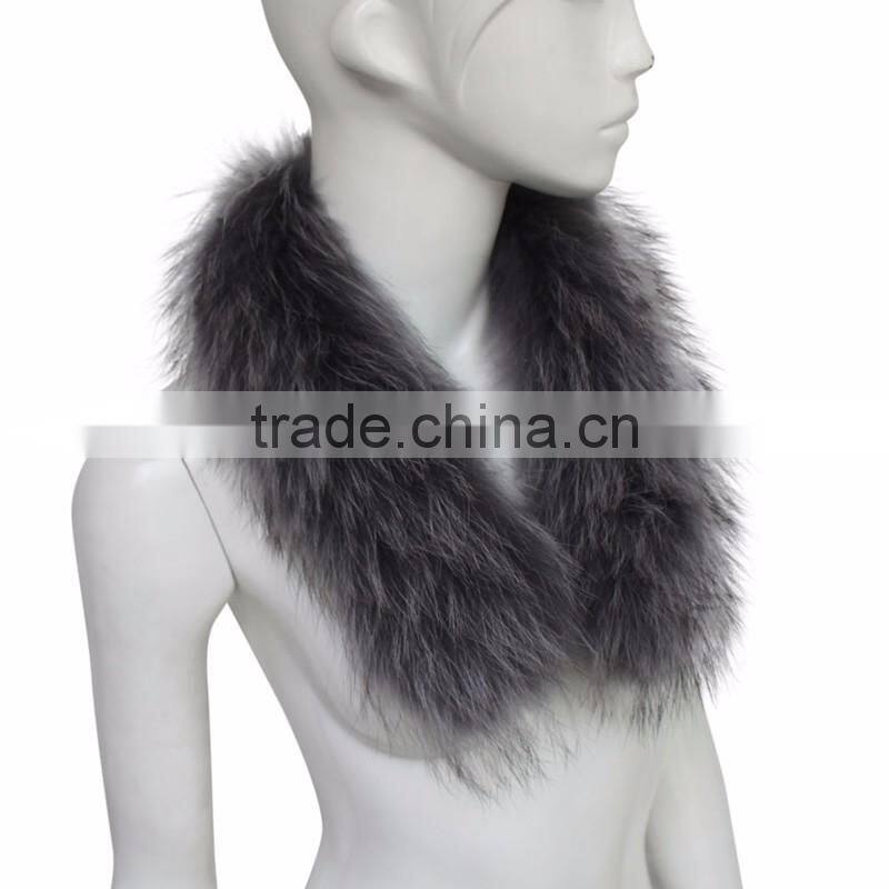 Myfur High quality Raccoon fur Trim /Collar/Hoods for Parka Coats