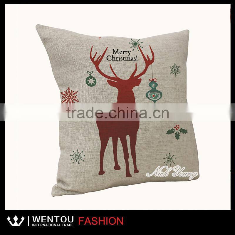 Hot sale Printed Burlap Sofa Cushion