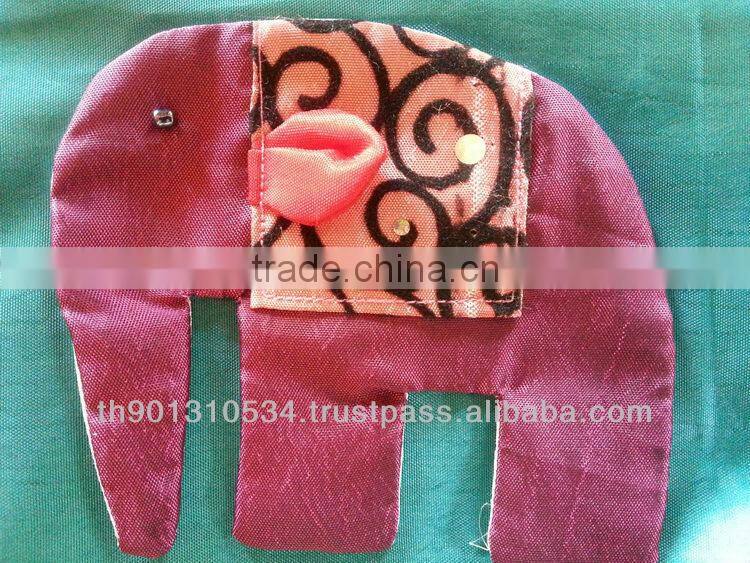 Thai Silk Embroidered wallet bag