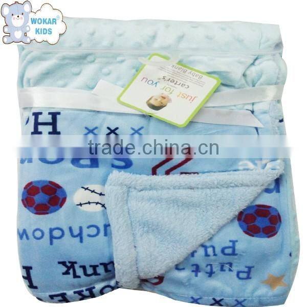Wholesale soft touch baby warm blanket
