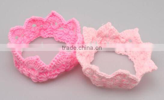 crown design baby crochet headband, knitting crown baby headband
