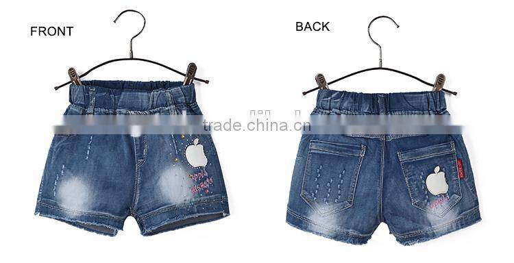 Guangzhou children's clothing factory kids girls ripped new fashion jeans pants