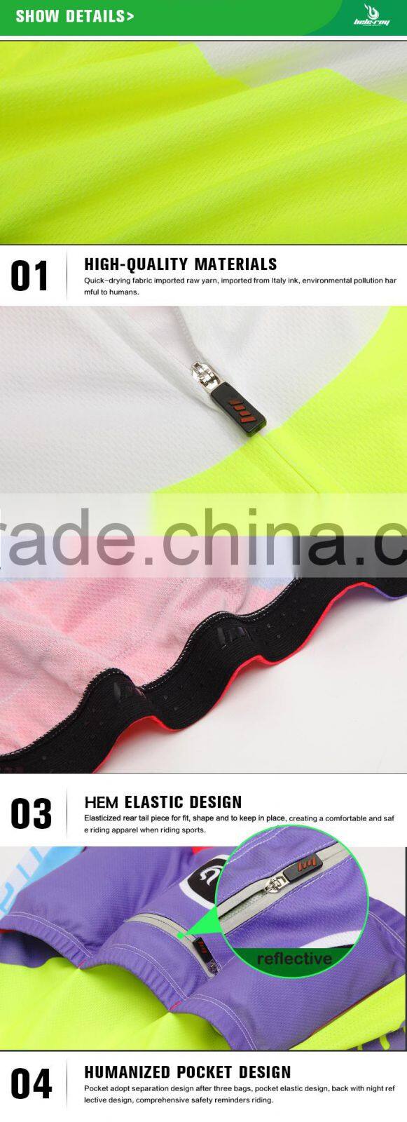 BEROY anti-uv road bicycle shirts dry fit,triathlon bike clothing short sleeve