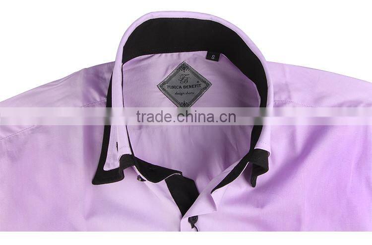 double collar men shirt dress shirt causal shirt special cuff 2017