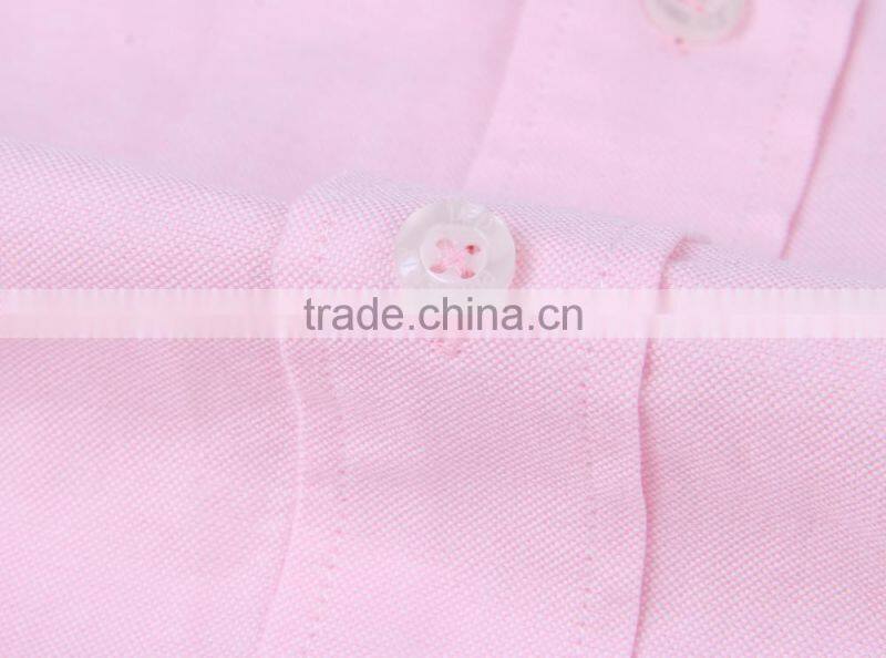 New Trend Oxford men's long sleeve solid casual shirt