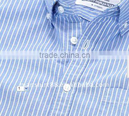 2016 long sleeve button down washed stripe oxford shirts for men