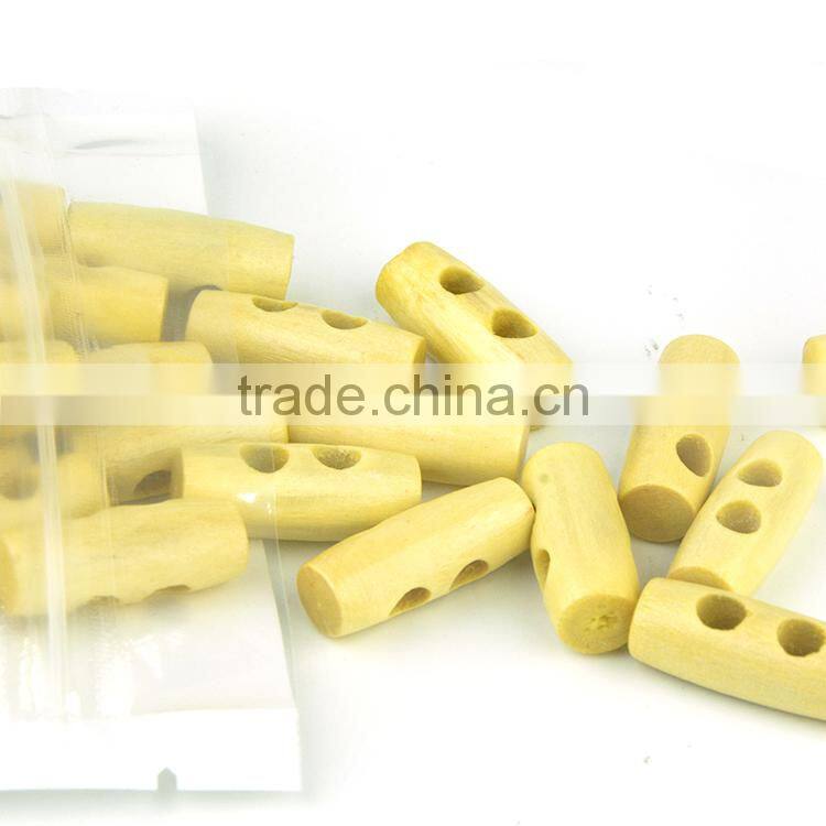 50Pcs/bag 25mm Custom Natural Wood Toggle Horn Buttons For Coat