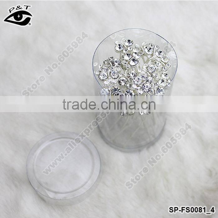 Butterfly shaped Crystal Pins Hair Pins For Wedding Decoration Accessories Bride Hair Pins