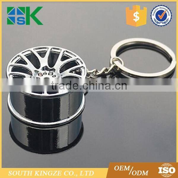 Cheap price zinc alloy auto tire model best friend keychain