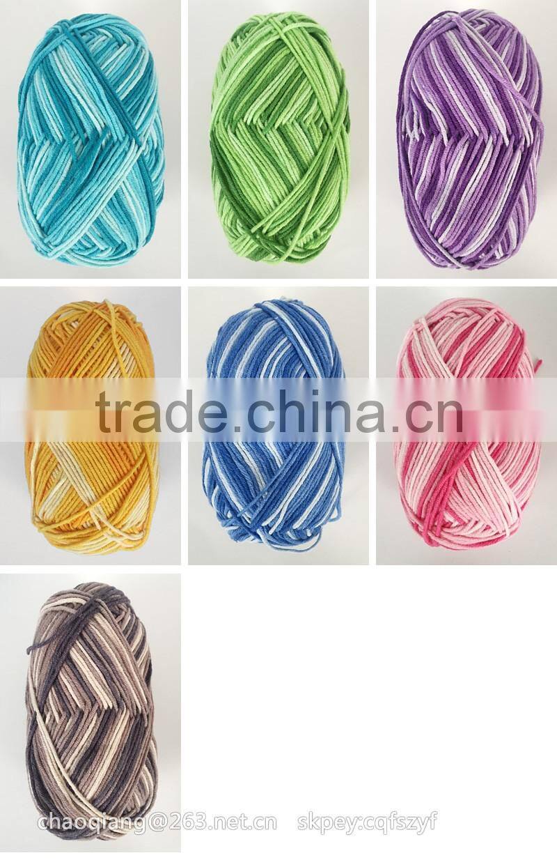 dyed cotton yarn