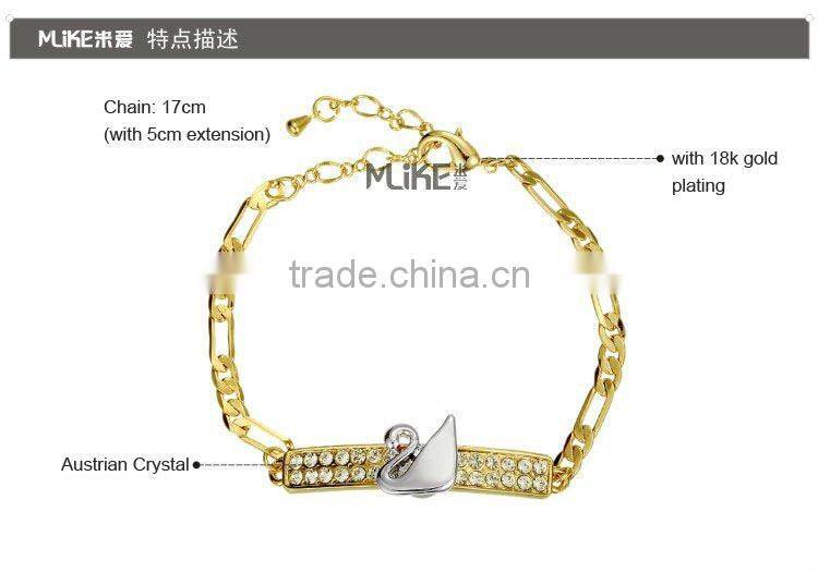 Swan Alloy bracelet with Crystal M3008