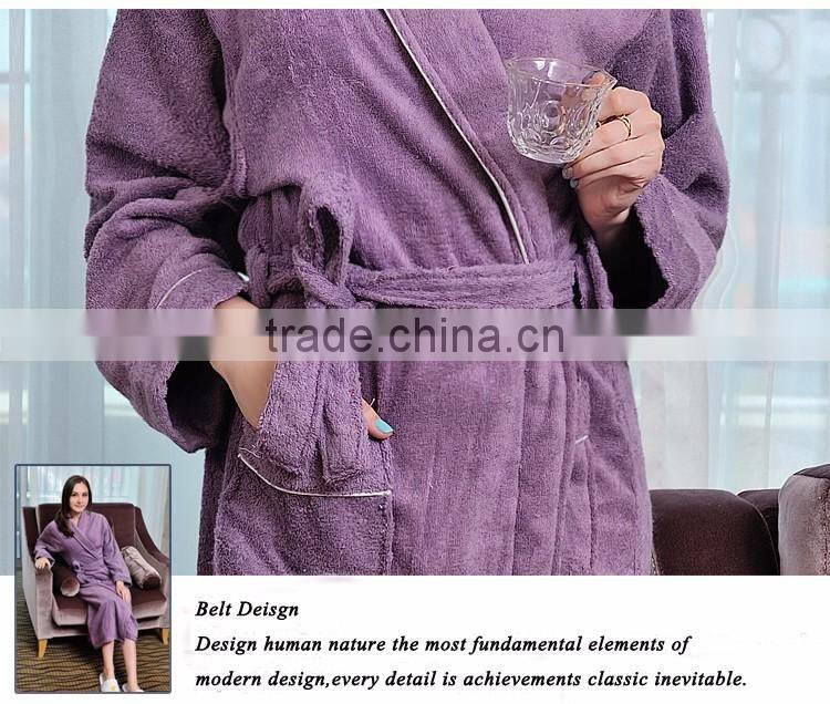 Bath robe 100% cotton white mens towelling robe with hood