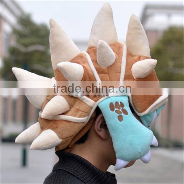 New LOL hat League of Legends plush hat LOL poro cosplay hat