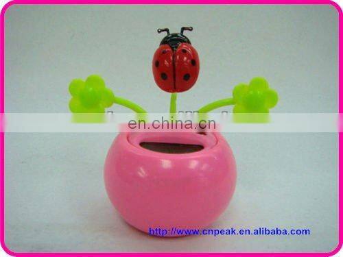 New Solar Power Flip Flap Dancing Toy Flower Cute yellow Daisies Flower