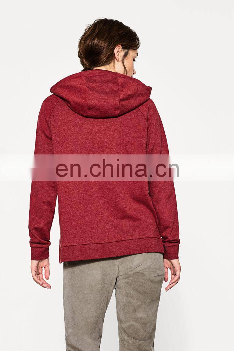 Ladies Fleece Hoodie With Drawstring Printing Hoodie