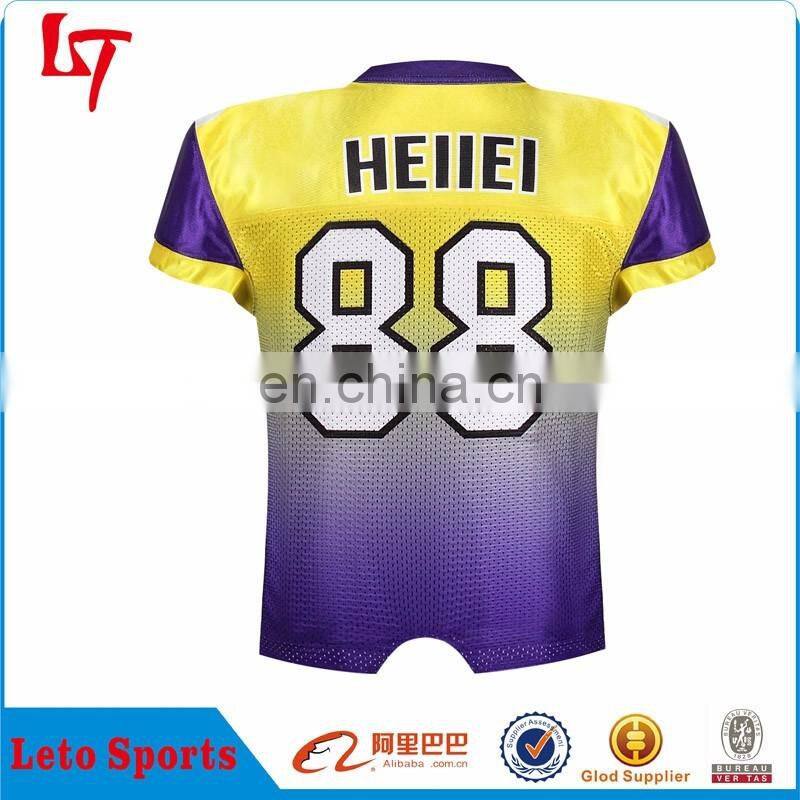Dye sublimation printed American football jersey wholesale youth football uniforms custom jerseys american football wear