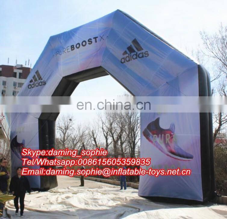 PVC Inflatable Arch Entrance for Outdoors Advertising with Free Logos