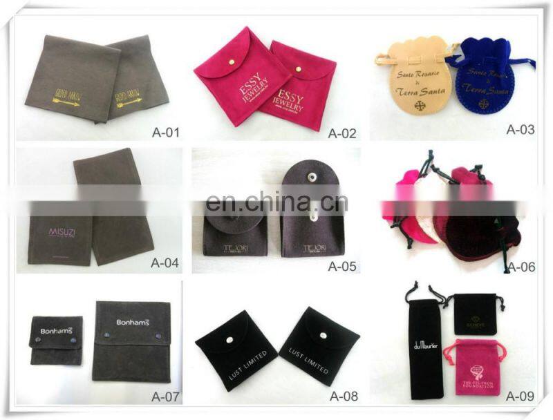 Drawstring Sealing & Handle and Velvet Material jewelry pouch large