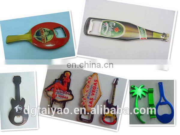 High qualiy Metal material Personalized guitar shaped bottle opener for sales