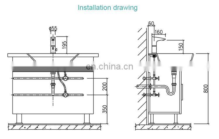 Deck Mounted Brass Bathroom basin mixer faucet with sensor
