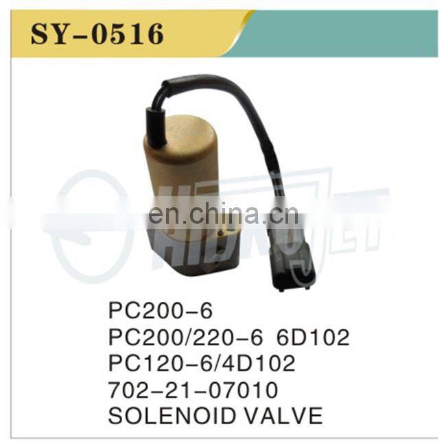 High Quality Excavator Parts PC220-6 PC200-6 PC120-6 PC200-6 6D102 4D102Main Service Valve Solenoid Valves 702-21-07010