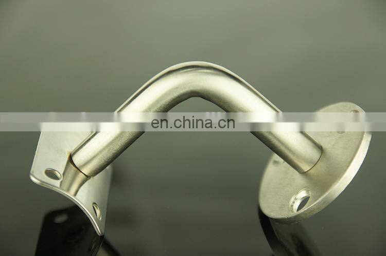 Wall Mounted SS Stair Railing Support Stainless Steel Exterior Stair Handrail Support