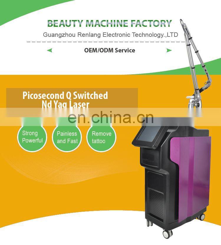 Carbon Peel Picosecond Laser 755nm 1064nm 532nm with Honeycomb Probe