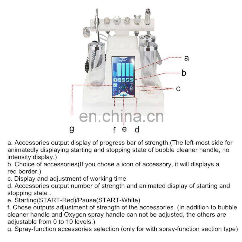 8 in 1 Hydra Dermabrasion Aqua Peel Skin Care BIO light RF Water Oxyjet Facial Oxygen Jet Machine