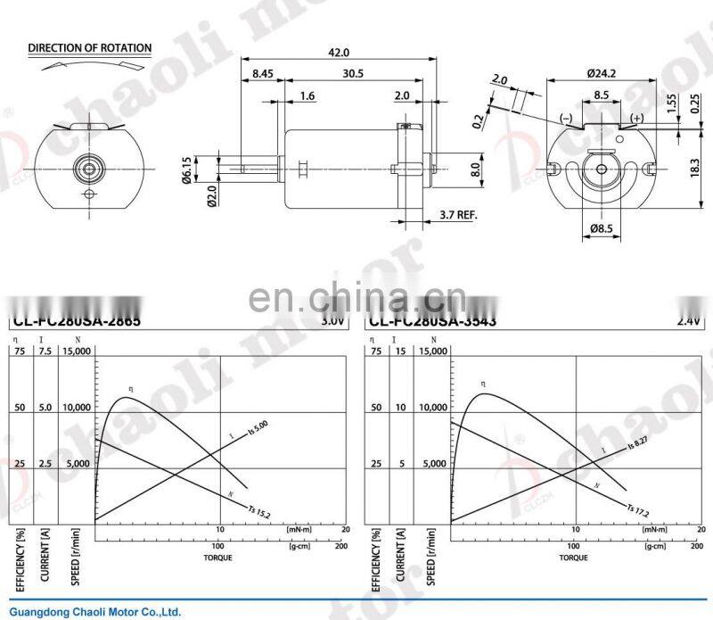 car motor for vw door lock actuator. 12v fc280