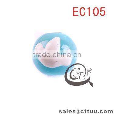 Acrylic Glass various shape Round Cube Beads EC105(DIY)