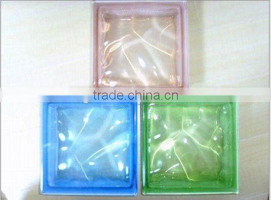 190*190*80mm Colored glass block with high safety performance