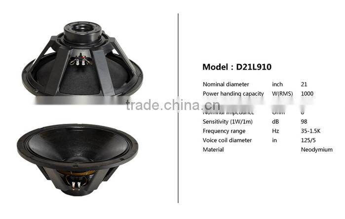 RW-1210TT+, trade assurance, Neodymium speaker, 21 inch passive subwoofer