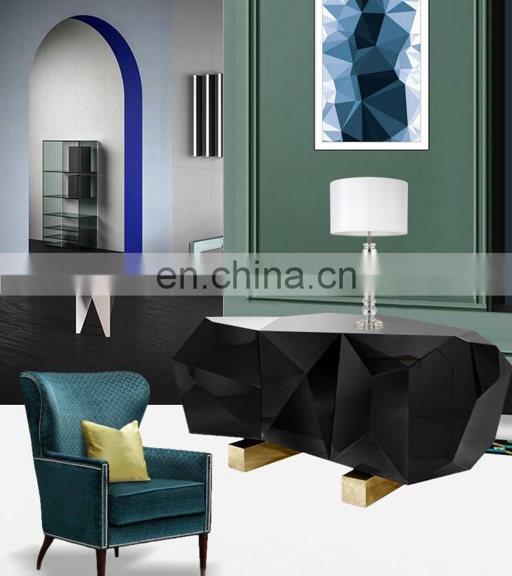 Unique Clear Column Glass Lamps Crystal Table Lamps for Living Room Lamp with White Line Fabric