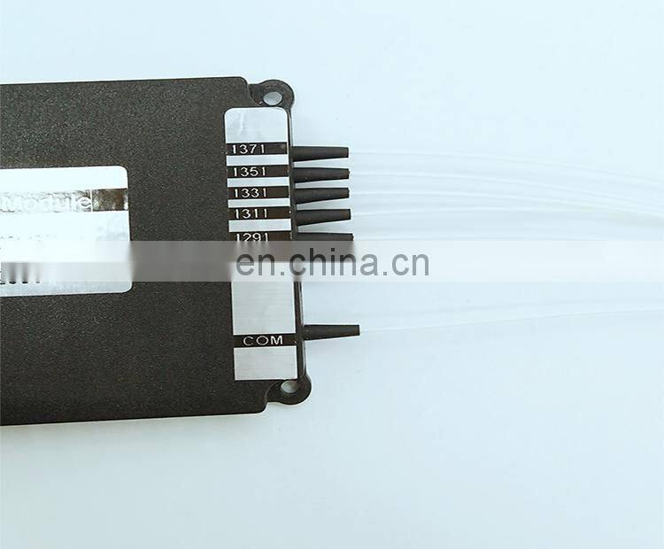 Fiber Optic CWDM 6CH CWDM Mux/Demux Module with 6 LC SC /UPC APC adapter/connector