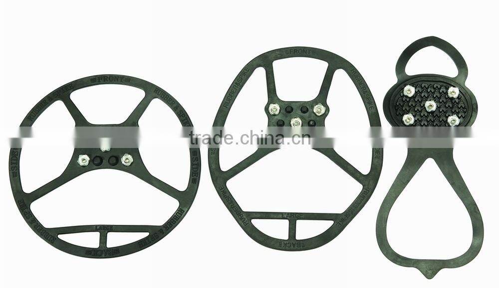 5 spikes ice gripper rubber safety shoes cover