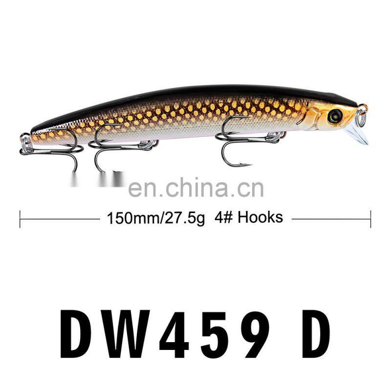 15cmlure baitVIBHard bait bionic water pulling bait 27.5gfish lead sea fishing lure Suspending jerkbait fishing artificial minno