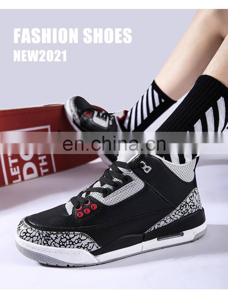 Factory Outlet 2021 Christmas Fall Winter Leisure Wild Fashion Gym Training Customized Men's Sports Basketball Shoes
