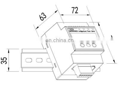 HYY-DC RS485 current voltage wattmeter dc energy meter
