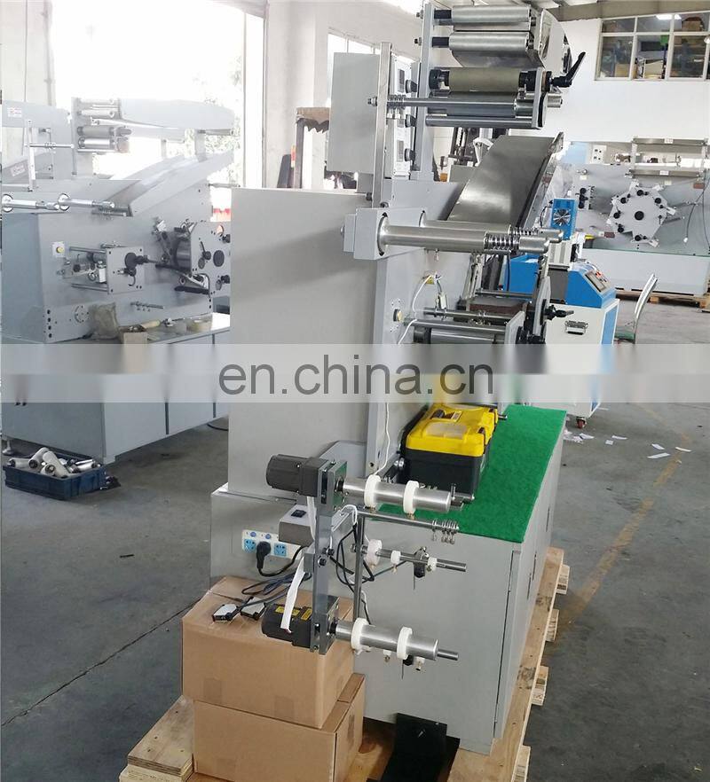 UGS31S 3 plus 1 color Automatic portable apparel clothing label flexo Printing machine, Roll to roll fabric ribbon printer