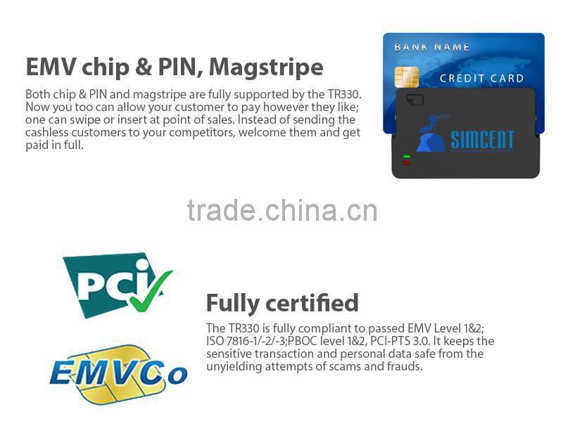 EMV Bluetooth chip and pin card reader