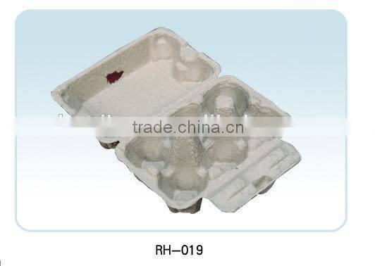 eco-friendly molded pulp plant fiber egg trays