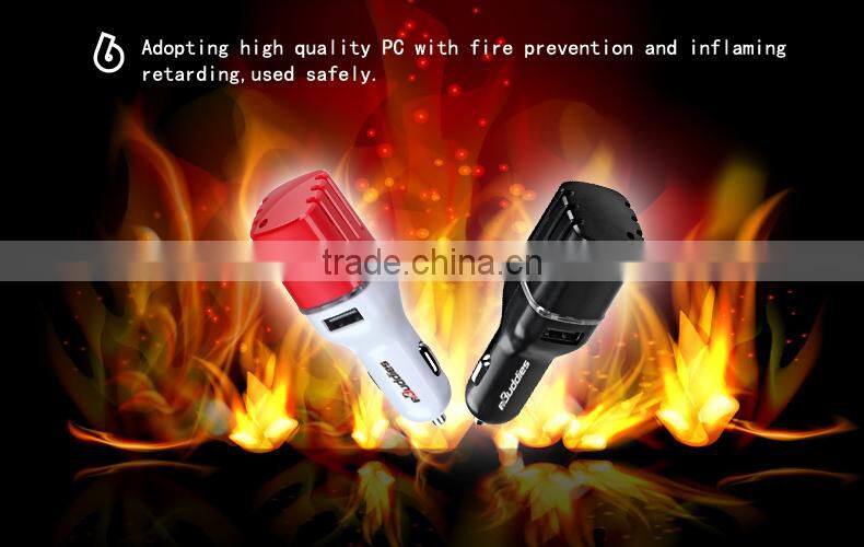 2016 New product eBuddies Anion Dual USB Car Charger ce rohs