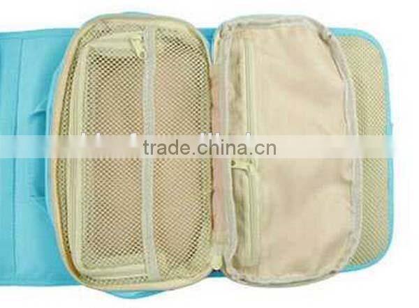 Wholeslae price customized wholesale folding cosmetic bag
