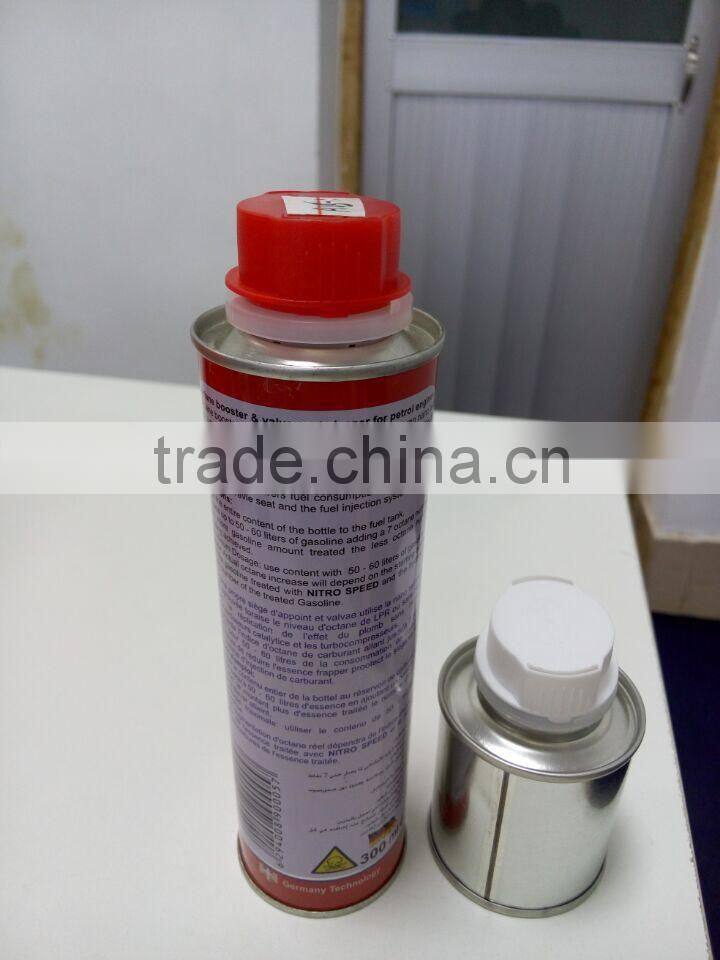 1 Liter tin can / refillable aerosol spray can with plastic caps for coconut oil