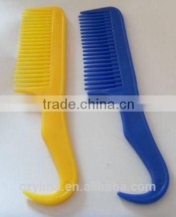 plastic horse mane & tail comb with hook